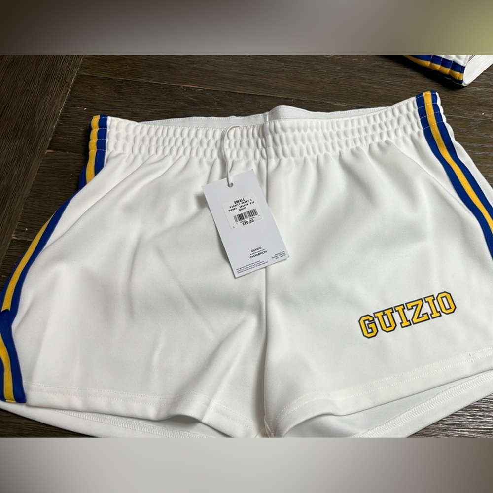 Champion White and Blue Athletic Shorts